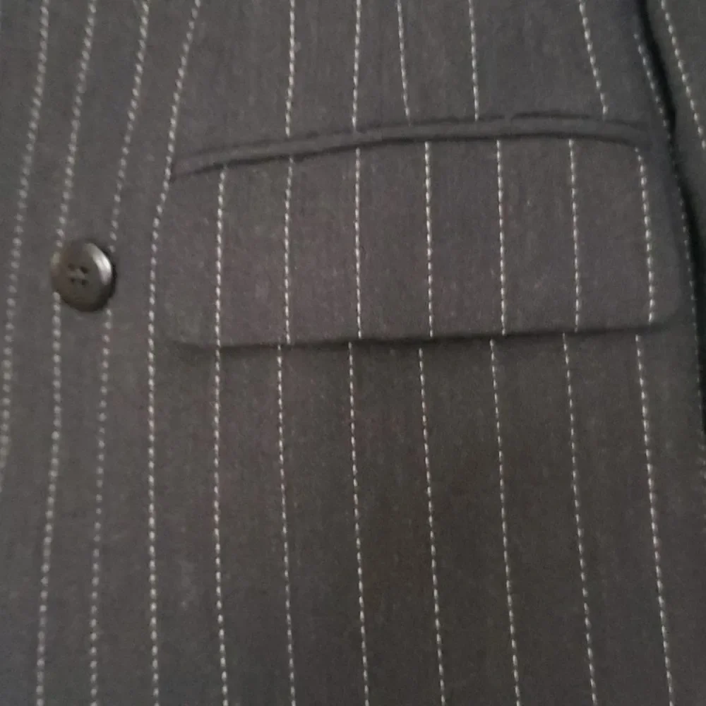 ANNE KLEIN pinstripe blazer jacket
